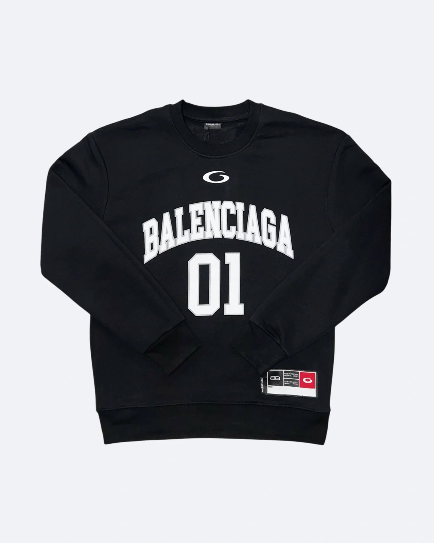 Balenciaga - 01 College Logo Sweatshirt - Black