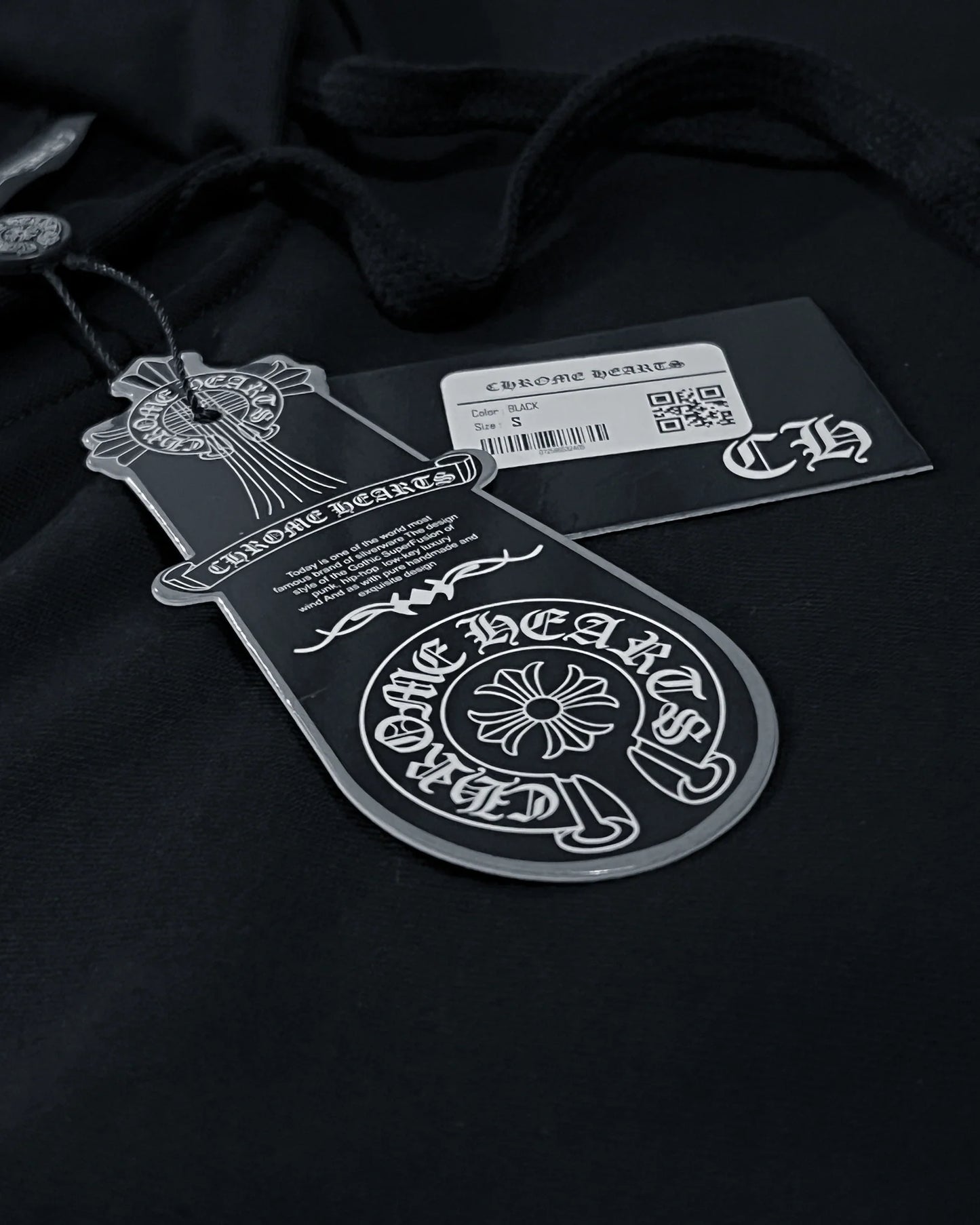 Chrome Hearts - Traced Logo Red Hoodie - Black