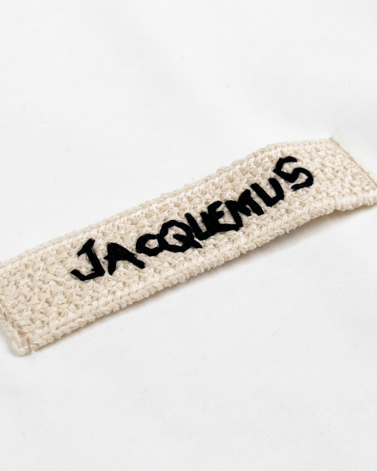 Jacquemus - Woven Label T-Shirt - White