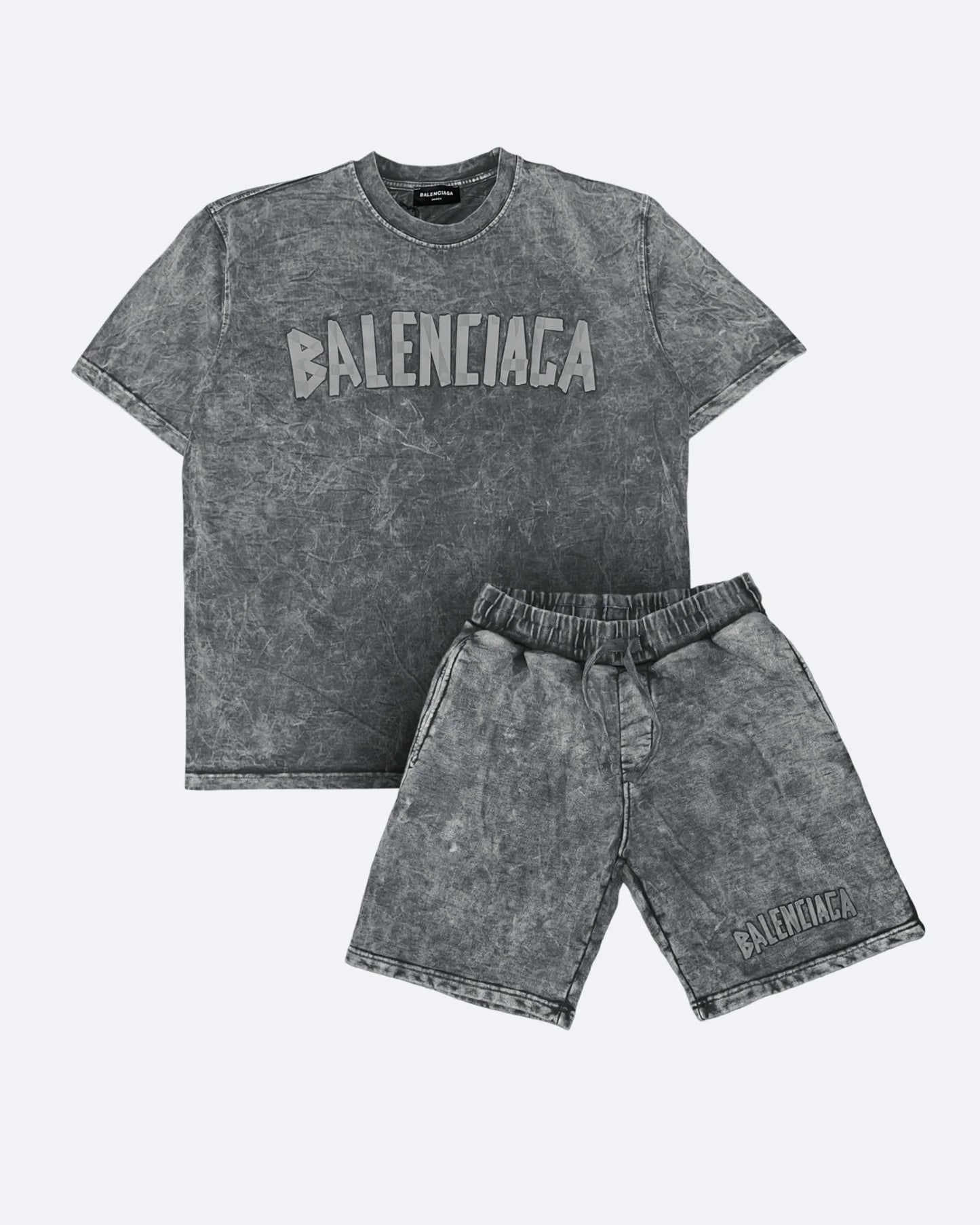 Balenciaga - Tape Logo Summer Set - Gray