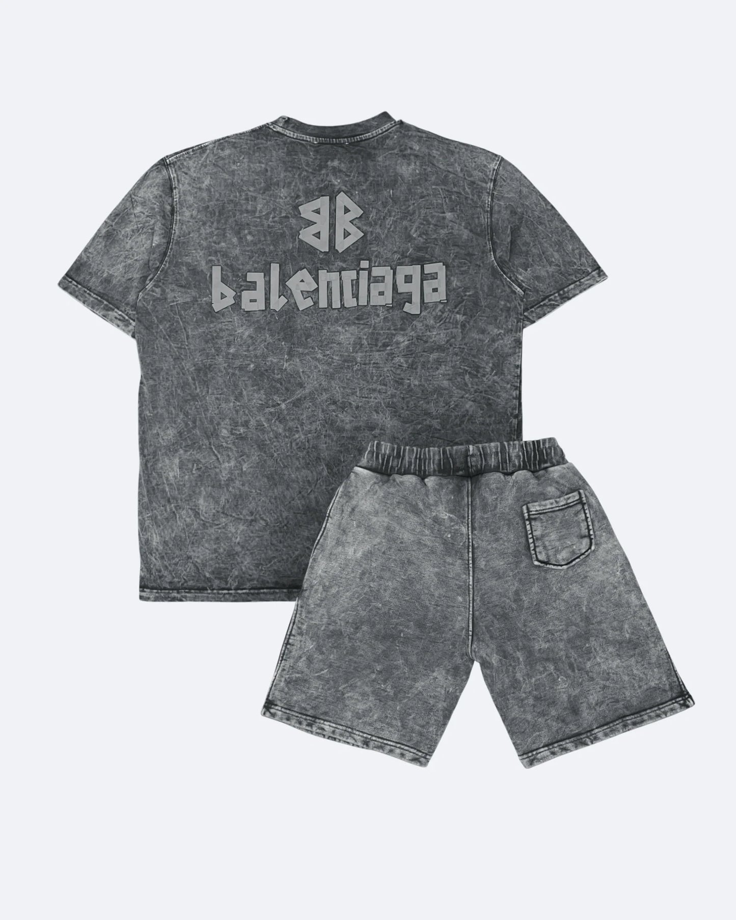 Balenciaga - Tape Logo Summer Set - Gray