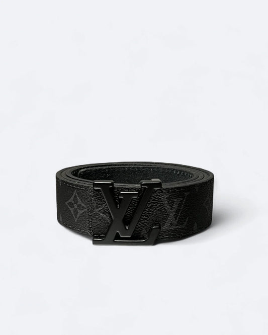 Louis Vuitton - LV Black Pattern Belt - Black