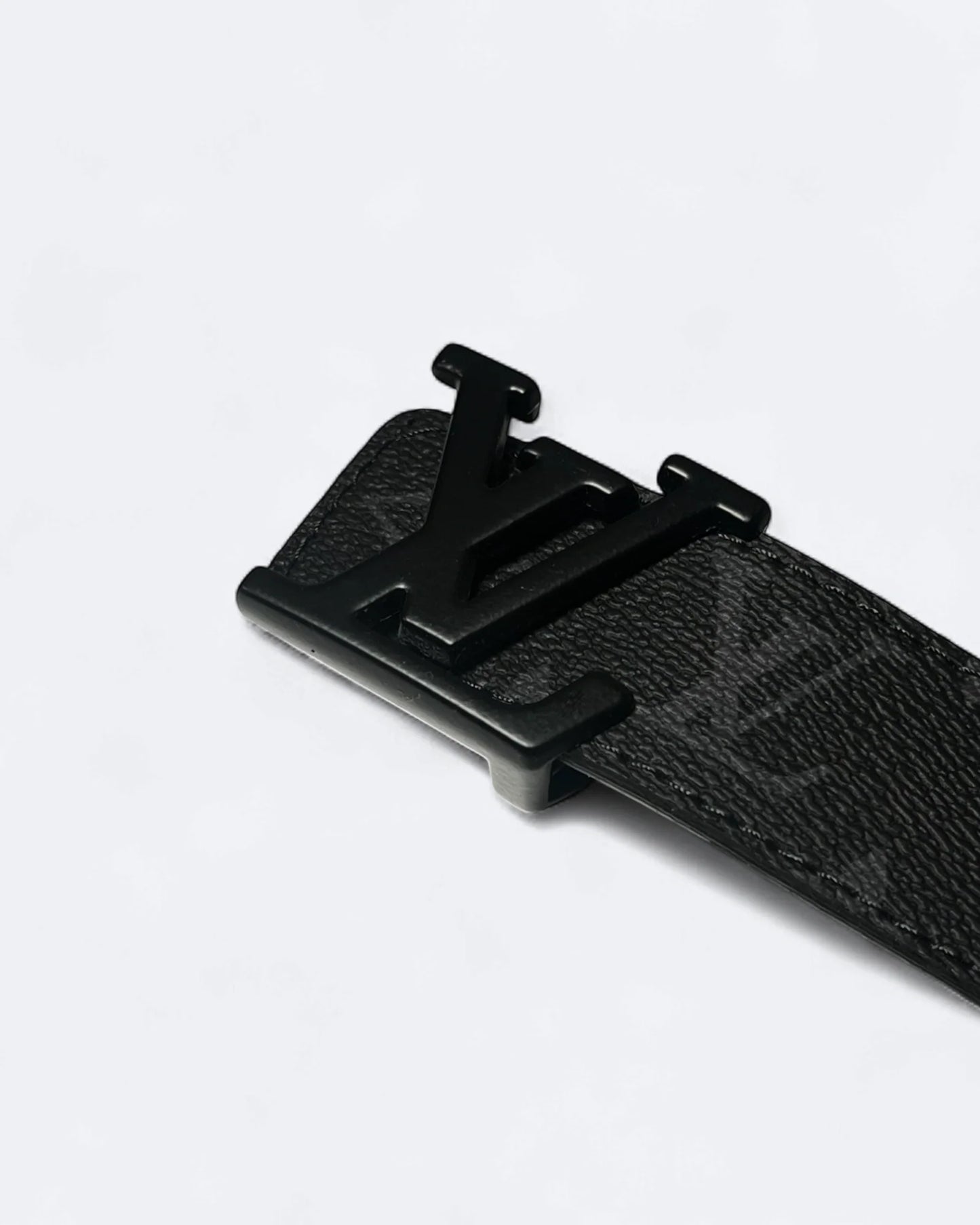Louis Vuitton - LV Black Pattern Belt - Black