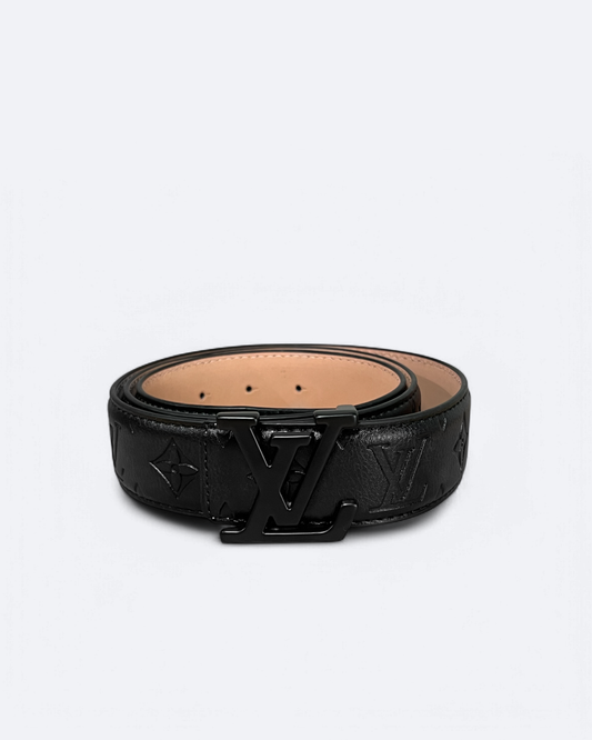 Louis Vuitton - LV Embossed Pattern Belt - Black