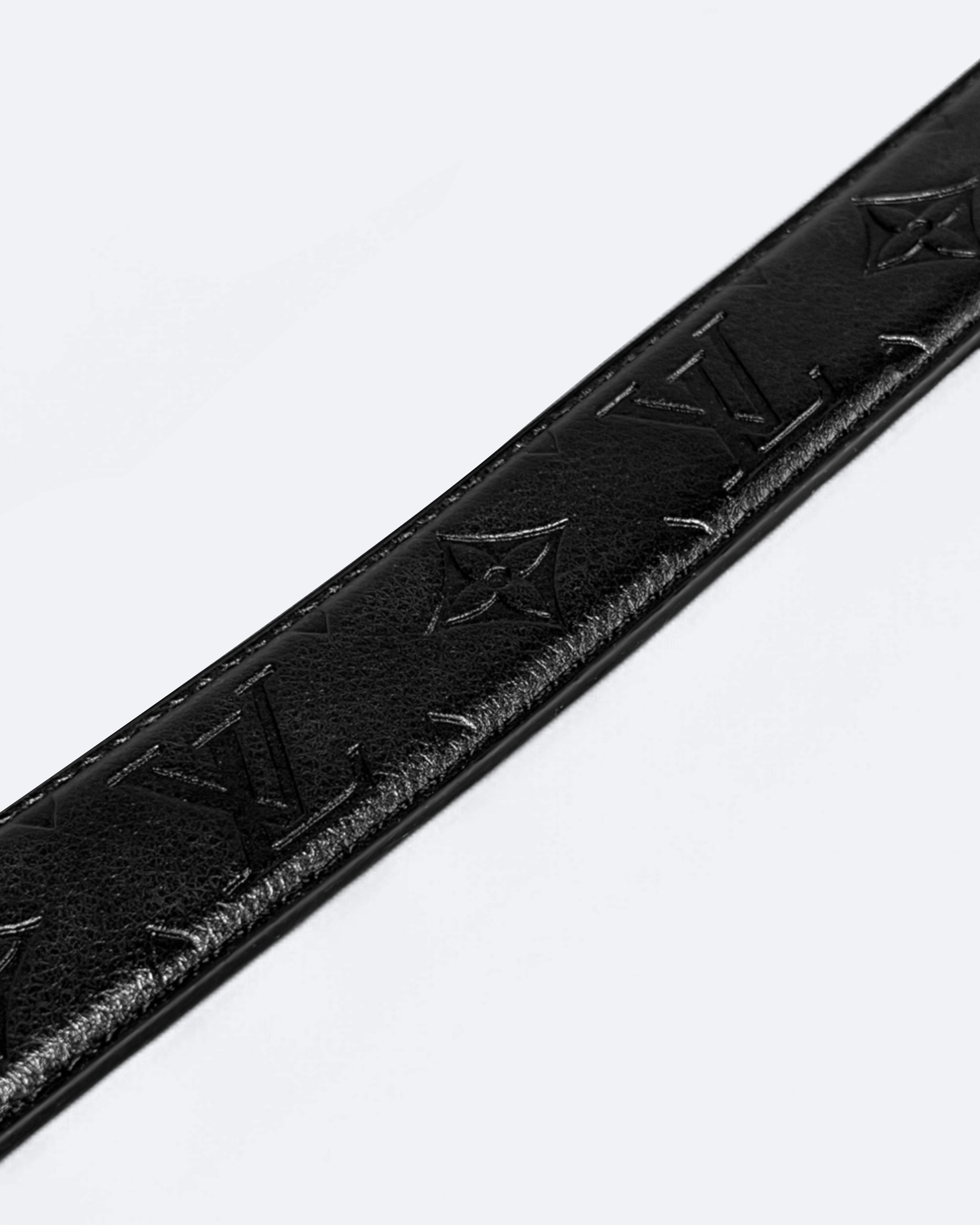 Louis Vuitton - LV Embossed Pattern Belt - Black