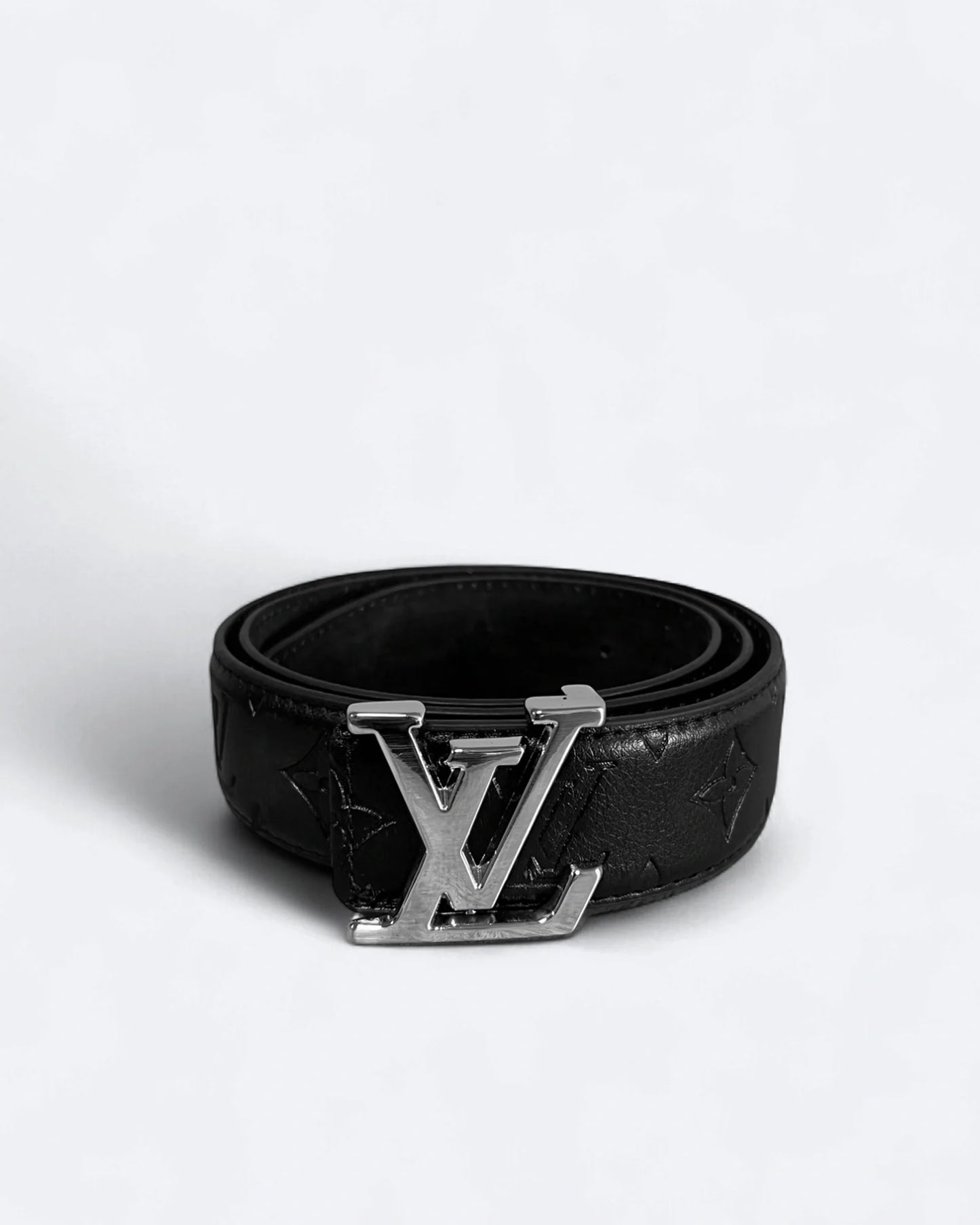 Louis Vuitton - LV Embossed Pattern Belt - Silver