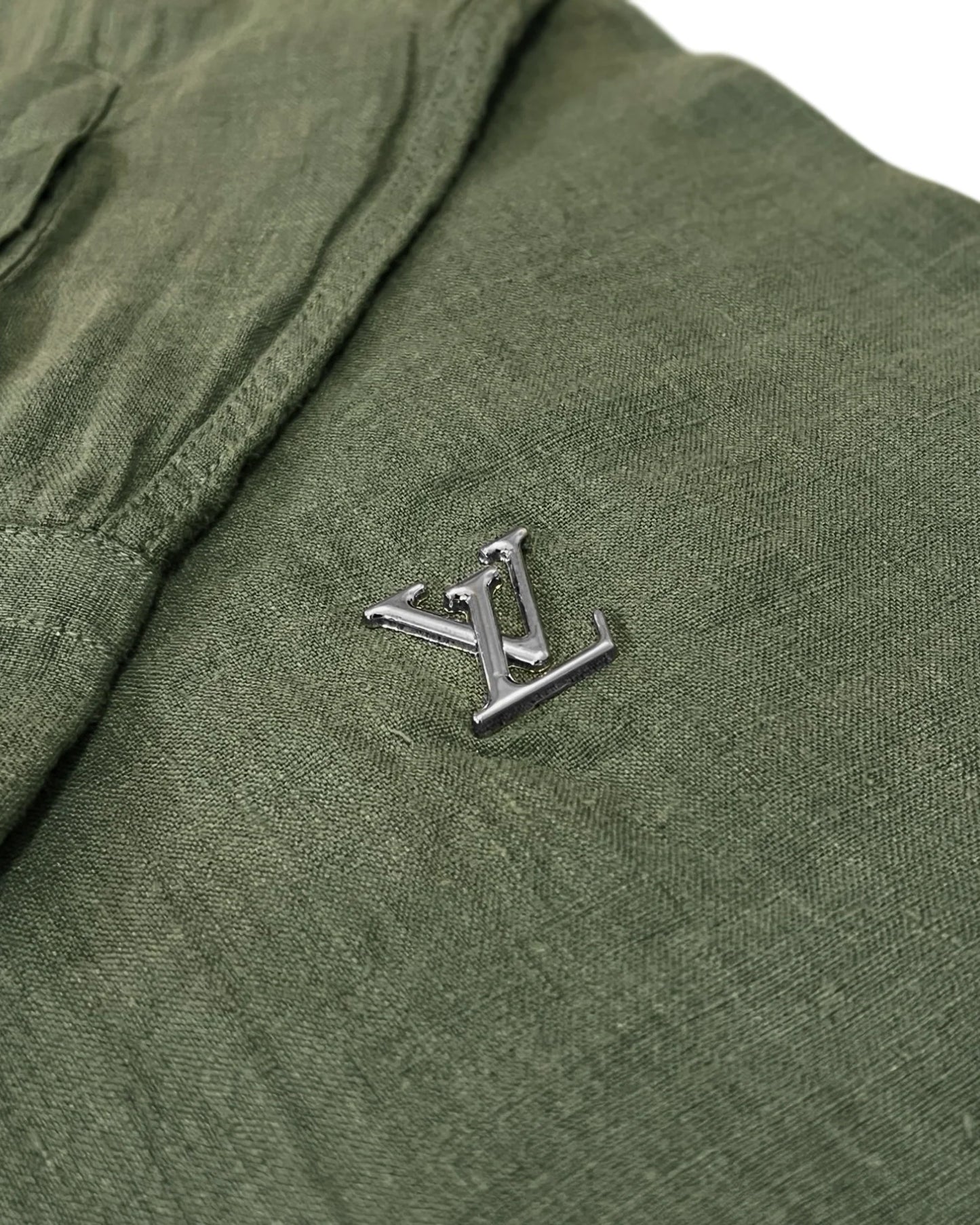 Louis Vuitton - Metal LV Linen Shirt - Green
