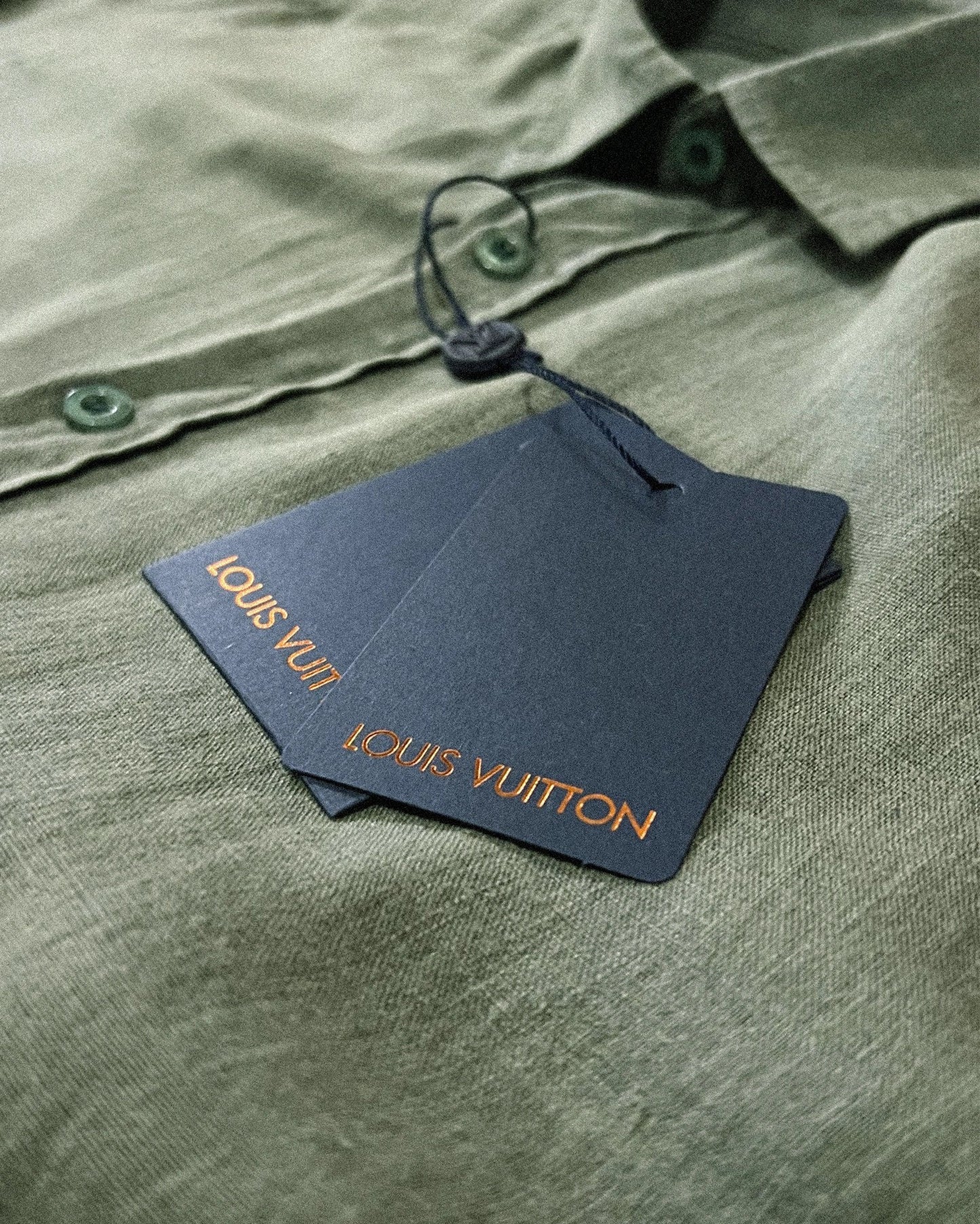 Louis Vuitton - Metal LV Linen Shirt - Green