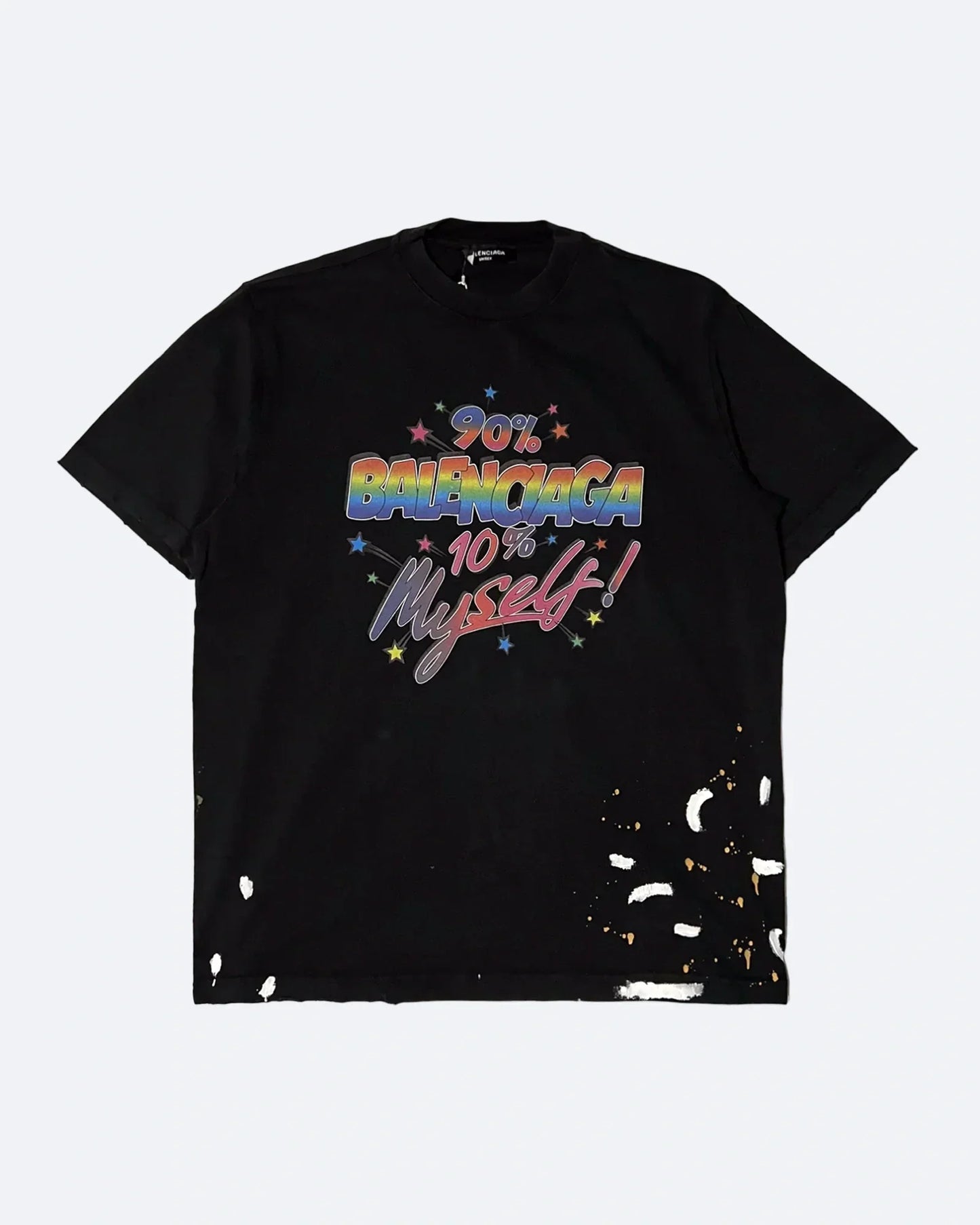 Balenciaga - 90/10 Logo Print T-Shirt - Black