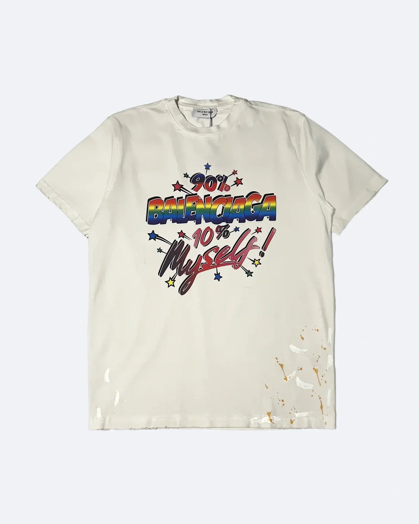 Balenciaga - 90/10 Logo Print T-Shirt - White