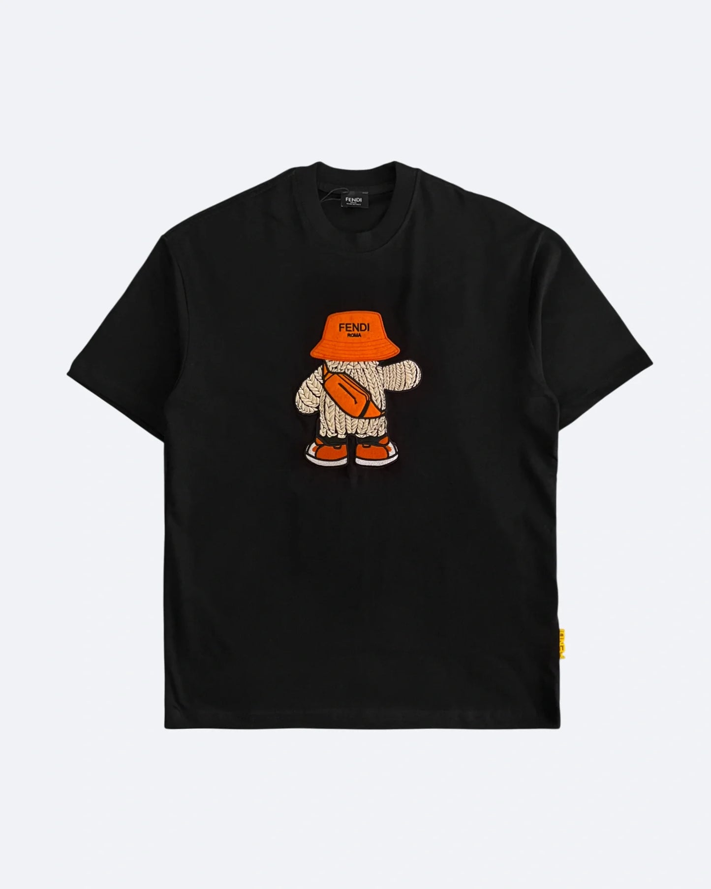 Fendi - Embroidered Mascot T-Shirt - Black