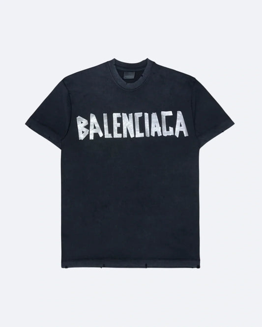 Balenciaga - Silver Tape T-Shirt - Black
