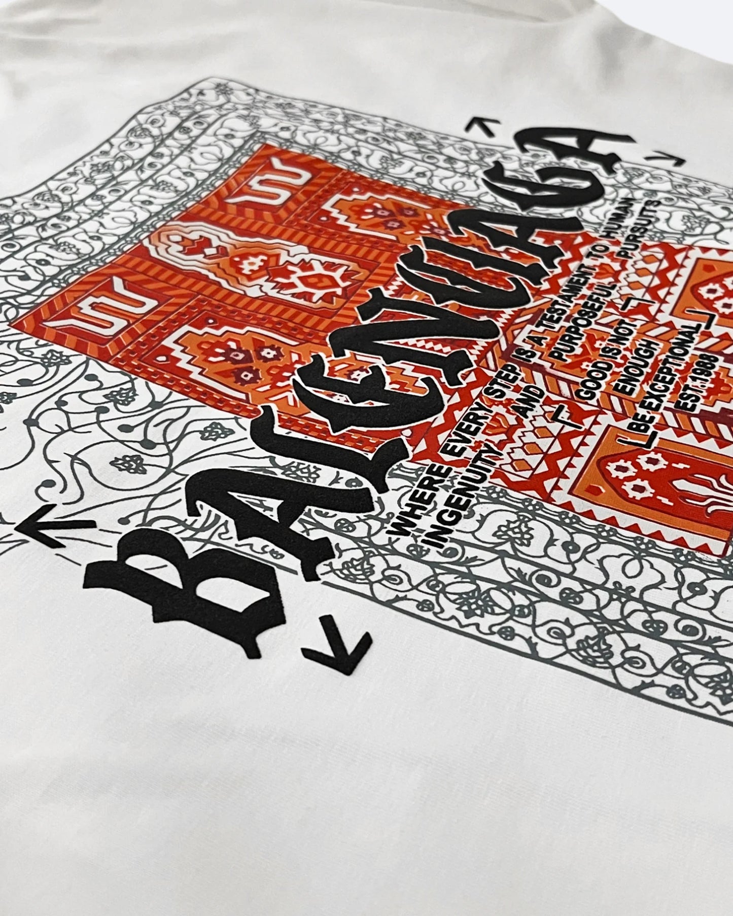 Balenciaga - Red Bandana T-Shirt - White