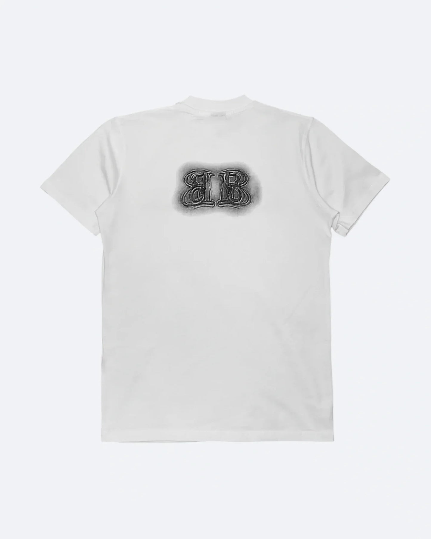 Balenciaga - Sprayed Logo Embroidery T-Shirt - White