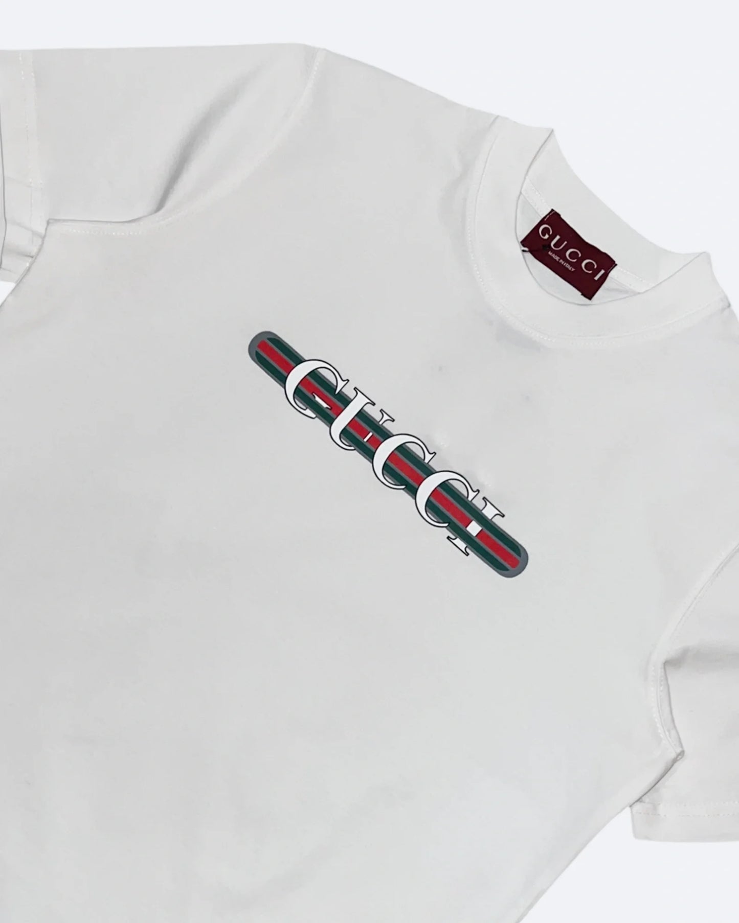 GC - Stripe Logo T-Shirt - White