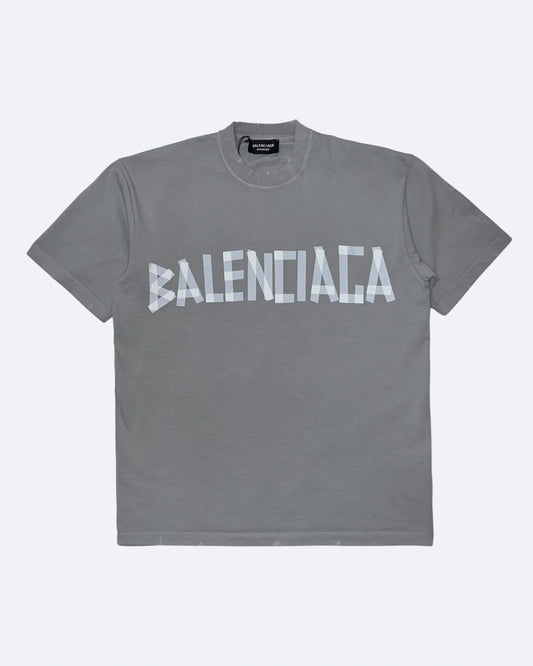 Balenciaga - Transparent Tape T-Shirt - Gray