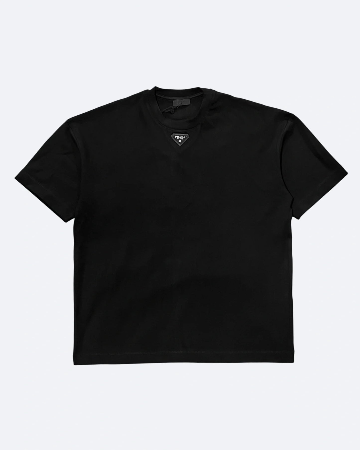 Prada - Neck Logo T-Shirt - Black