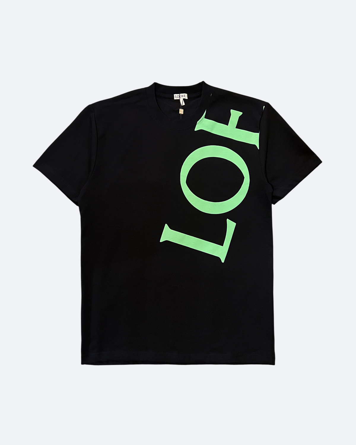 Loewe - Green Side Logo T-Shirt - Black