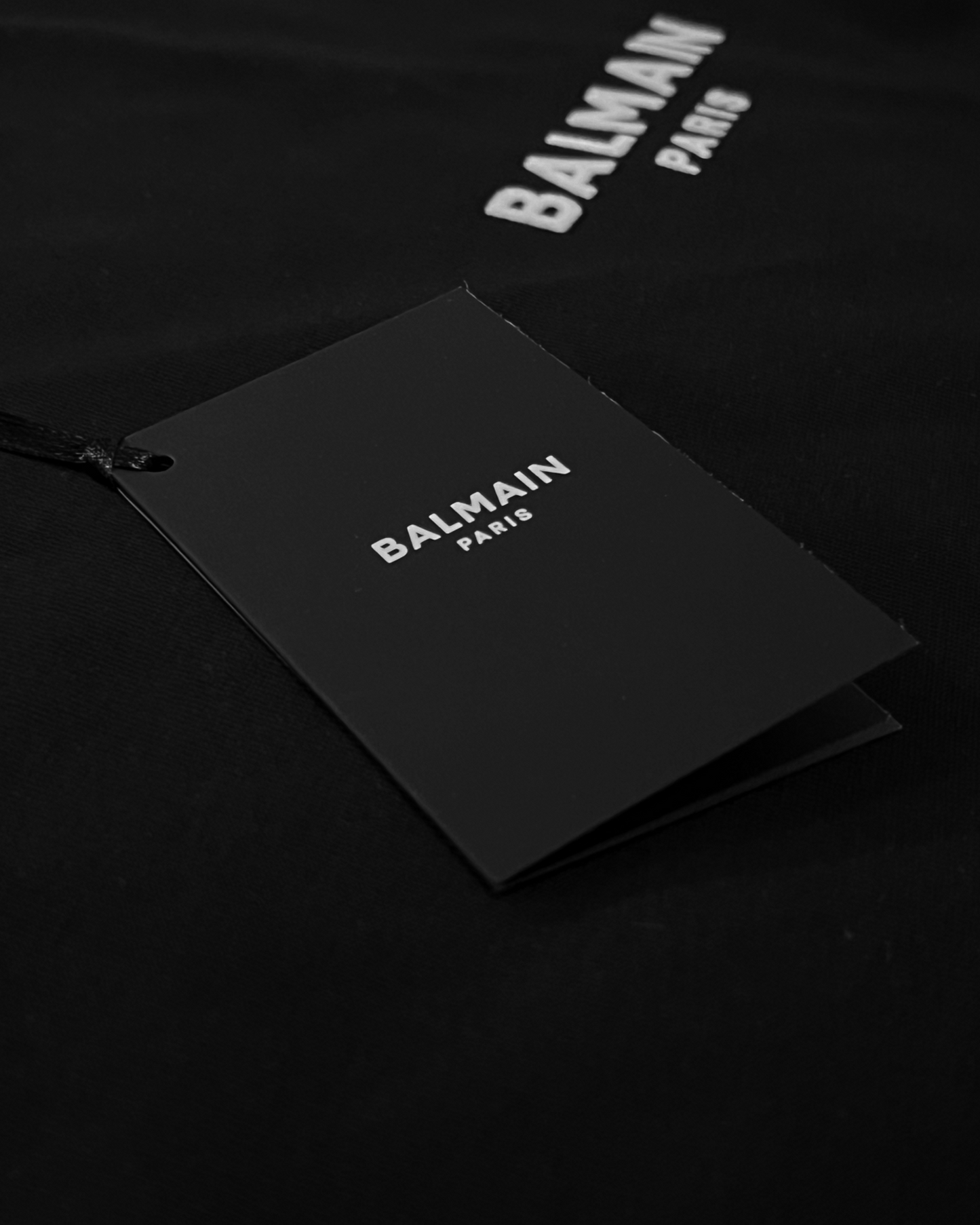 Balmain - Furry Logo T-Shirt - Black
