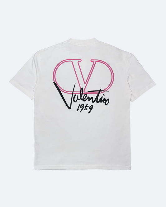 Valentino - Script Logo T-Shirt - White