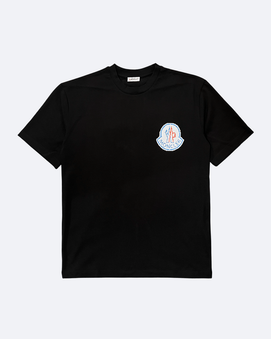 Moncler - Pixelated Logo T-Shirt - Black