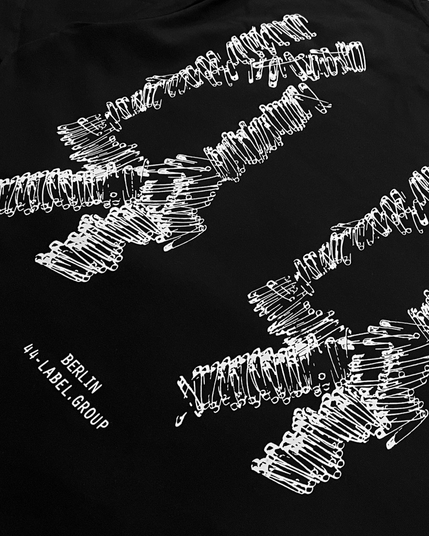 44 Label Group - Safety Pin Logo T-Shirt - Black