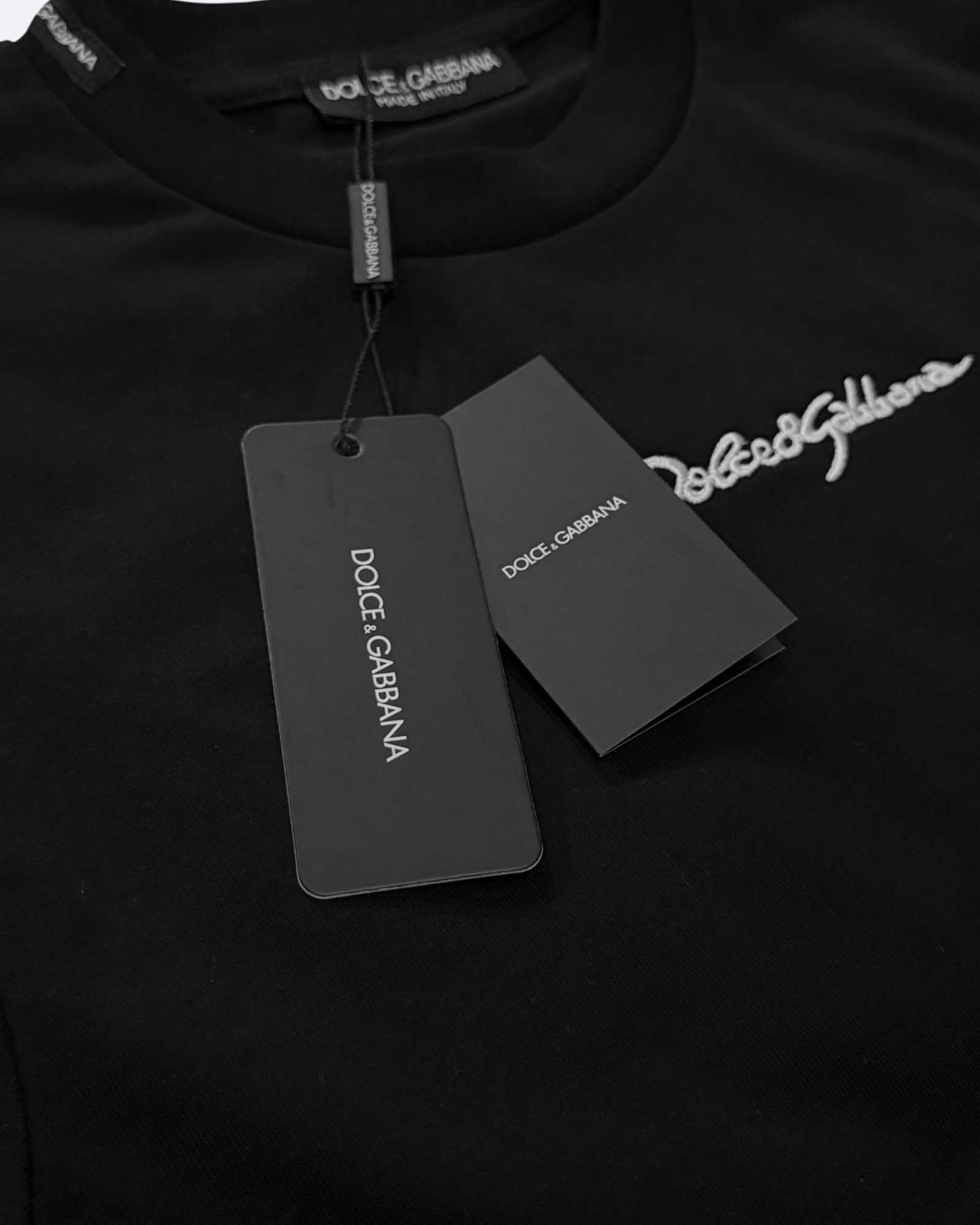 Dolce & Gabbana - Signature Embroidery T-Shirt - Black
