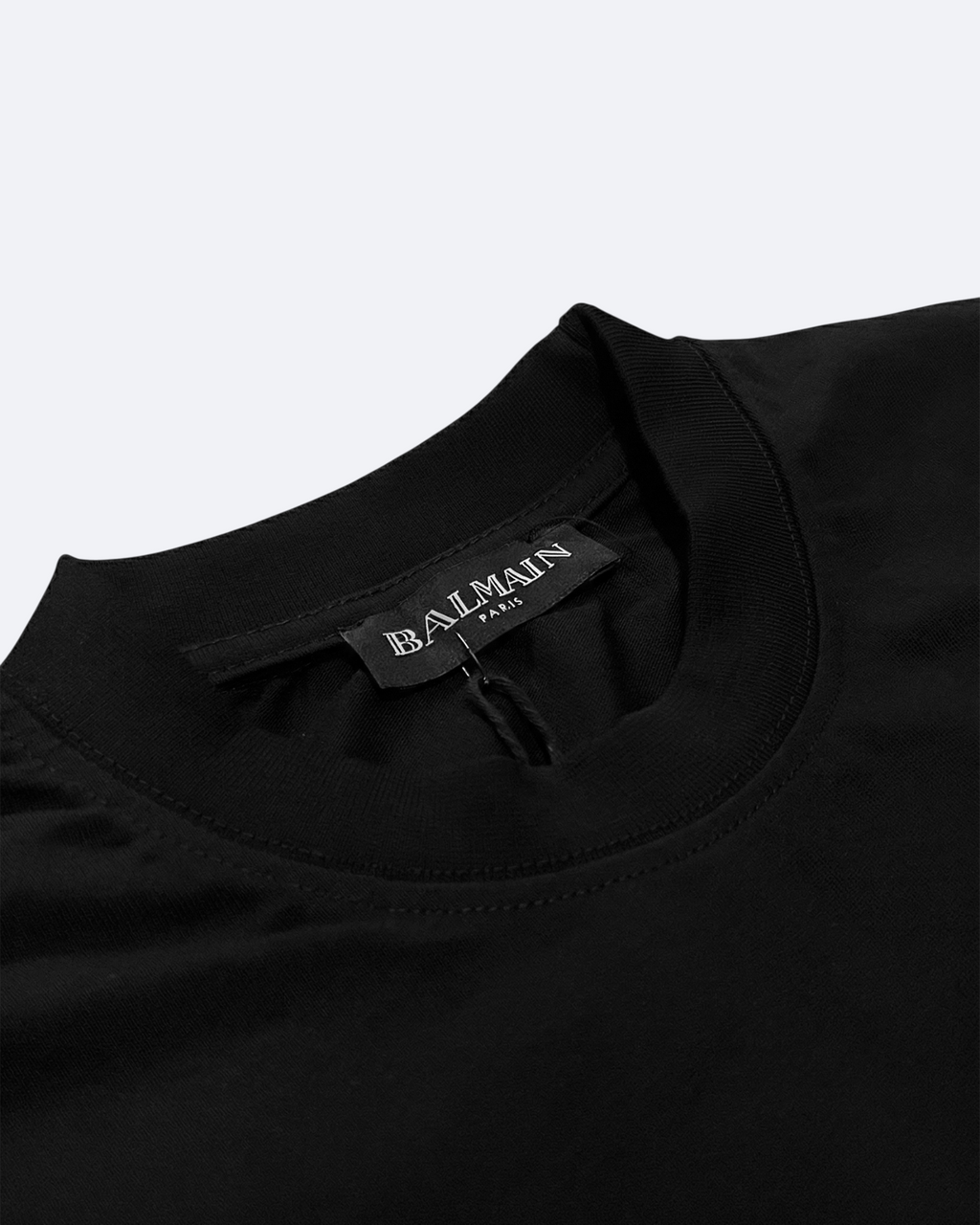 Balmain - Centered Logo Embroidery T-Shirt - Black