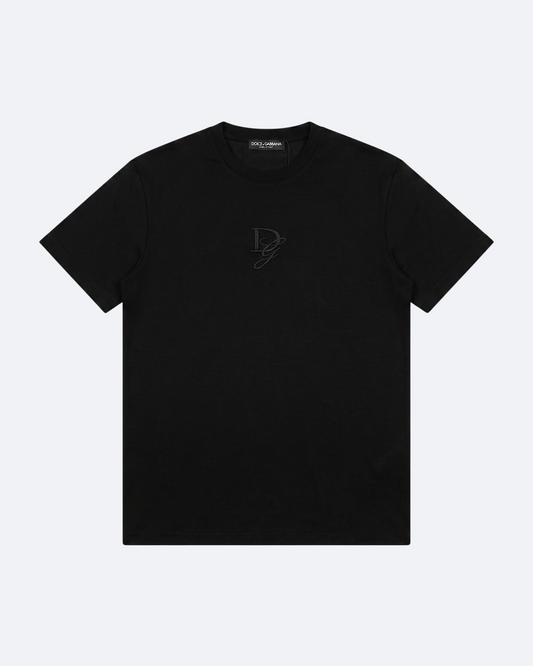 Dolce & Gabbana - Monogram Embroidery T-Shirt - Black