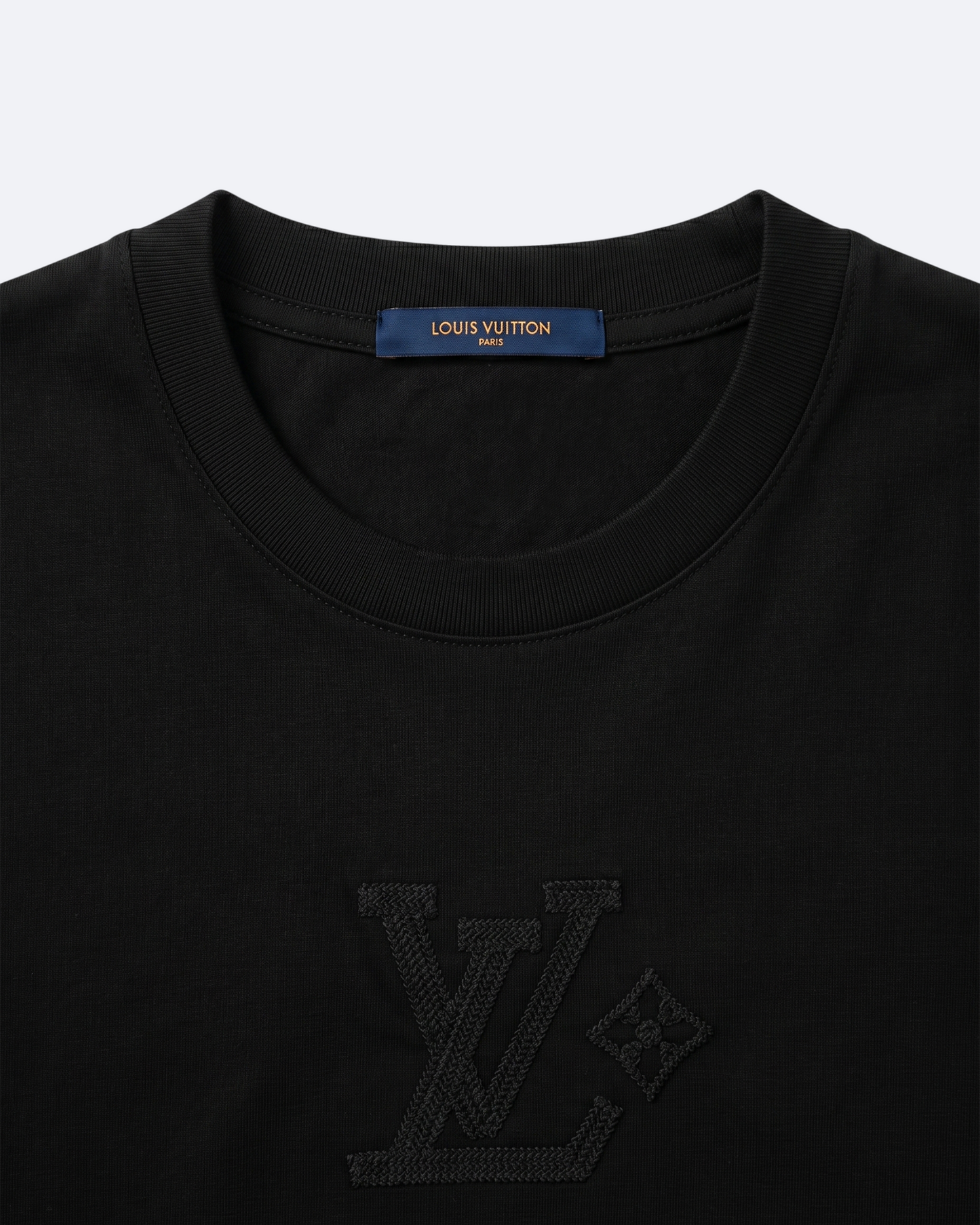 LVTN - Embroidery Cursive Logotype T-Shirt - Black