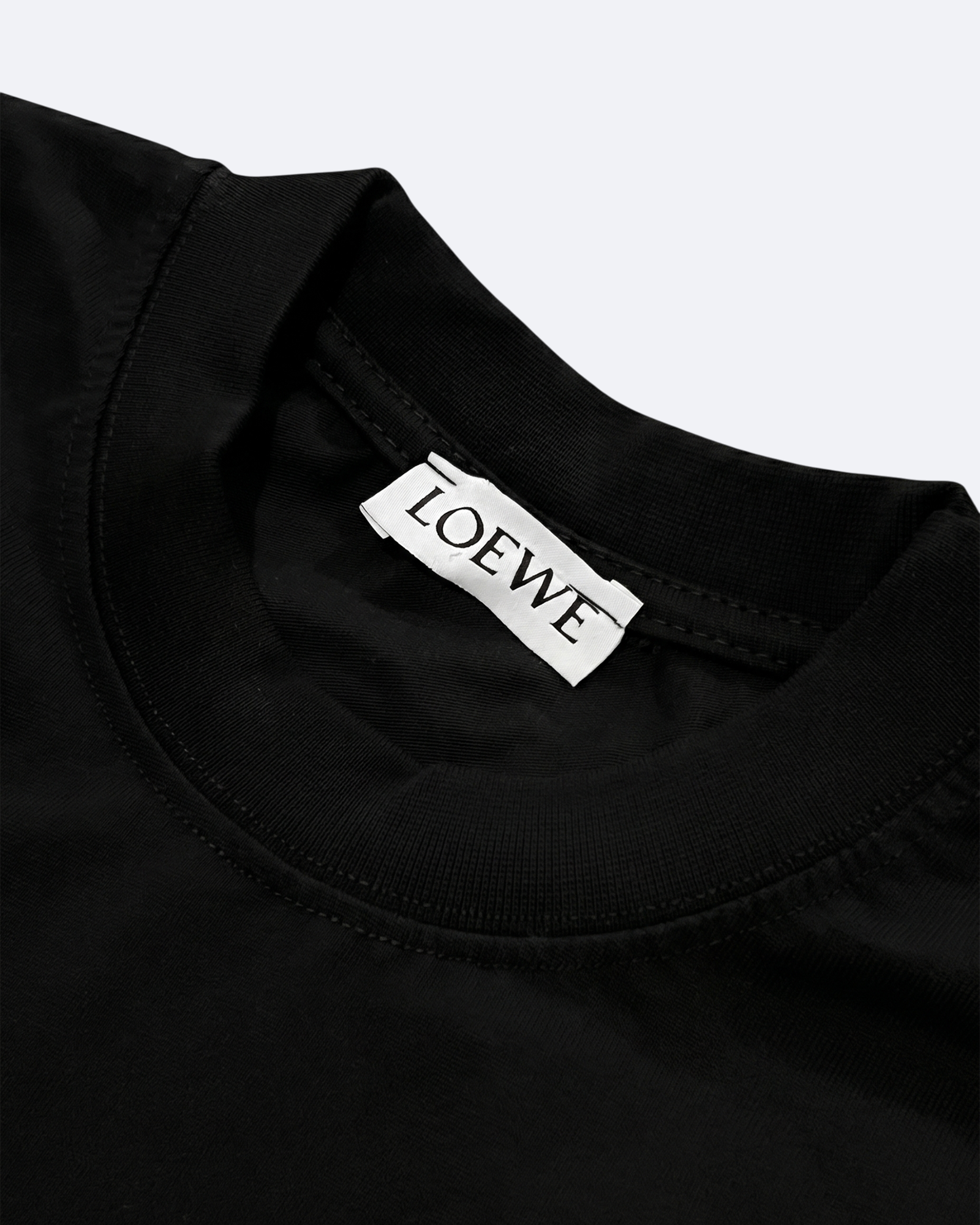Loewe - Logo Embroidery T-Shirt - Black