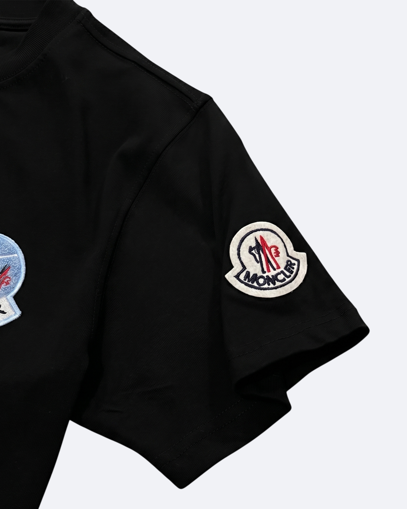 Moncler - Tennis Logo T-Shirt - Black