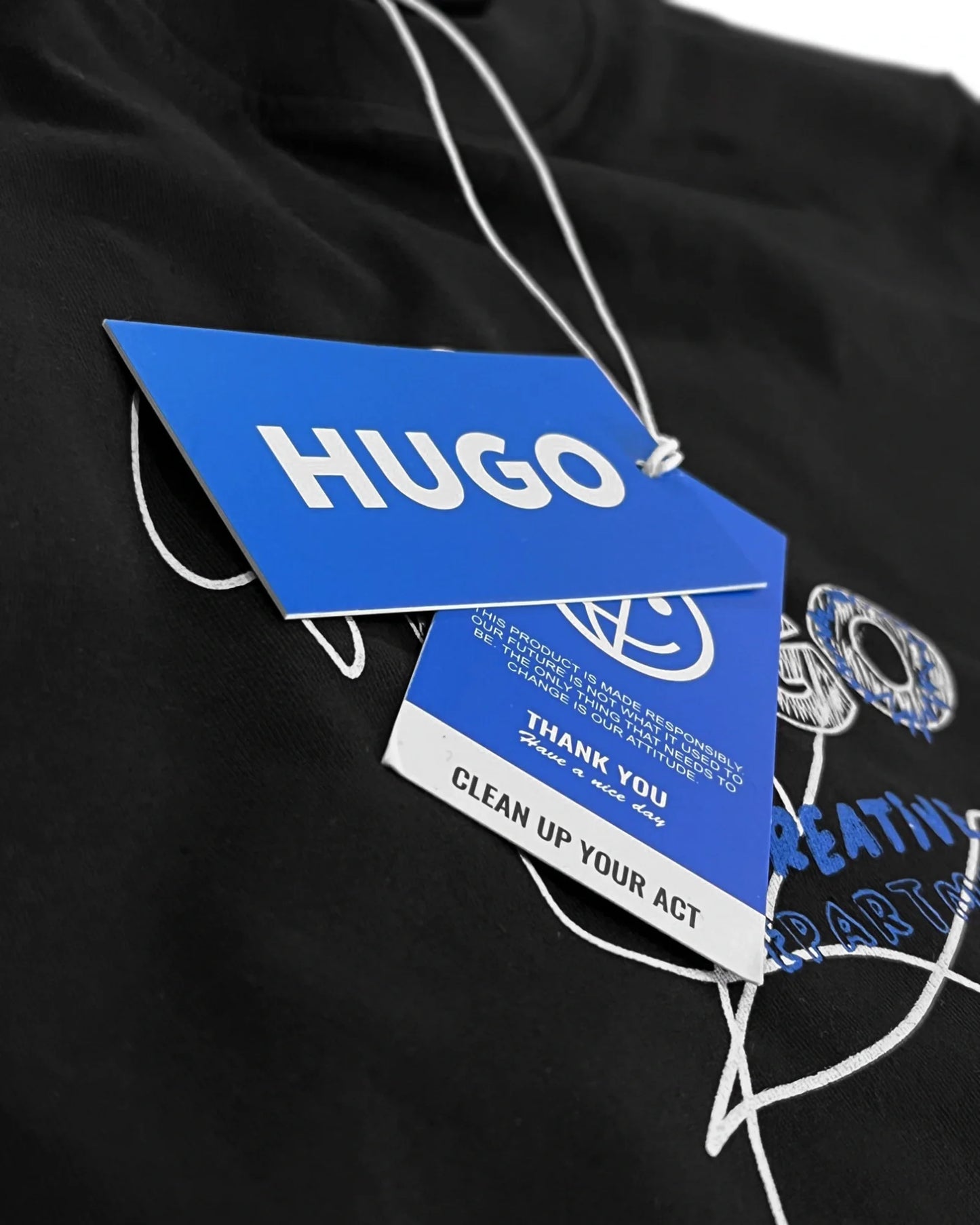 HUGO - Creative Department Oversized T-Shirt - Black