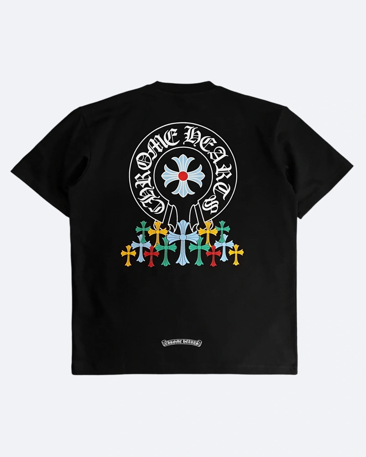 Chrome Hearts - Multi-Color Crosses Oversized T-Shirt - Black