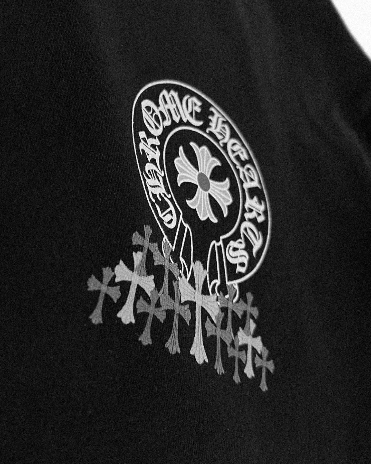 Chrome Hearts - Multi-Color Crosses Oversized T-Shirt - Black