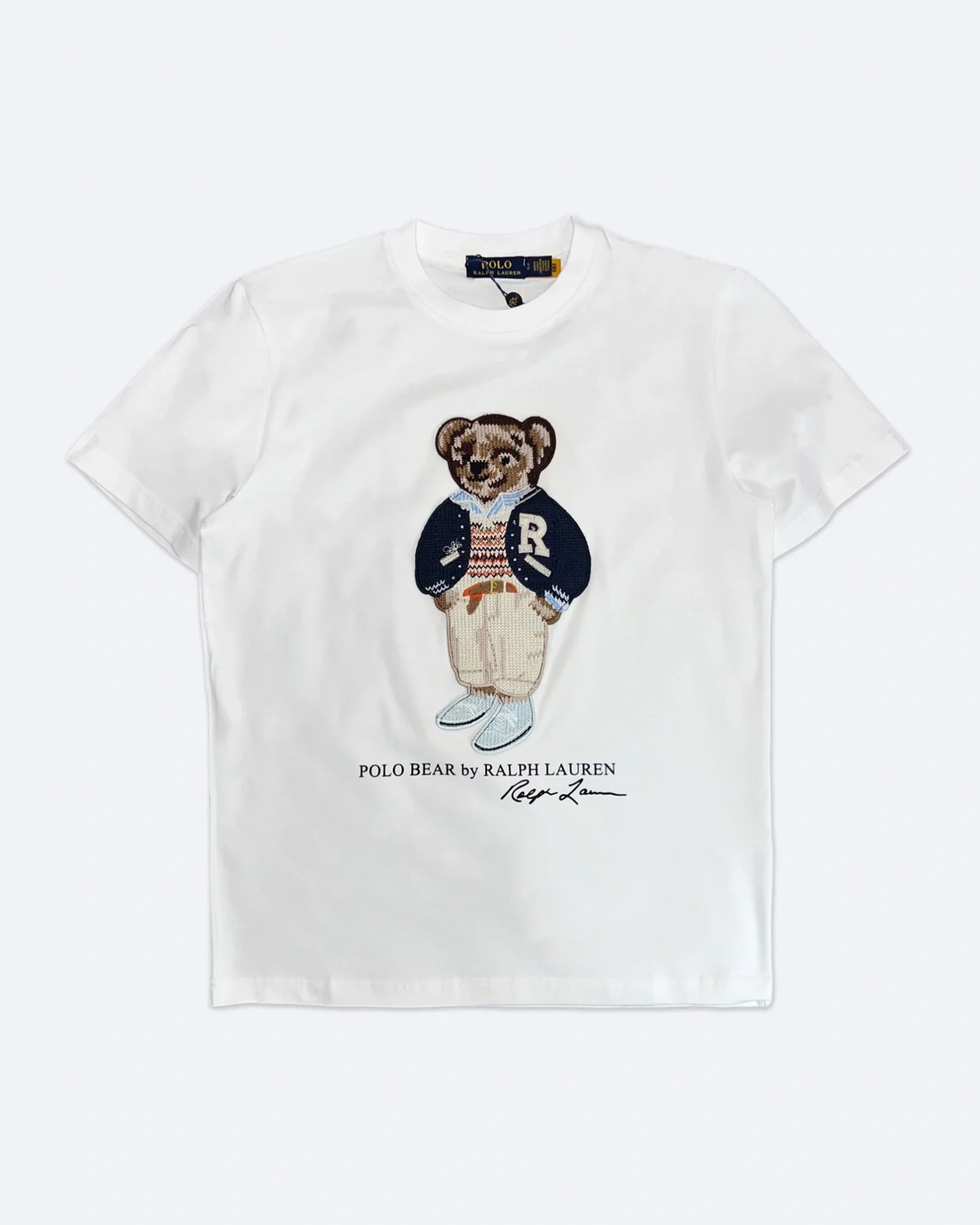 Ralph Lauren - College Polo Bear Embroidery T-Shirt - White