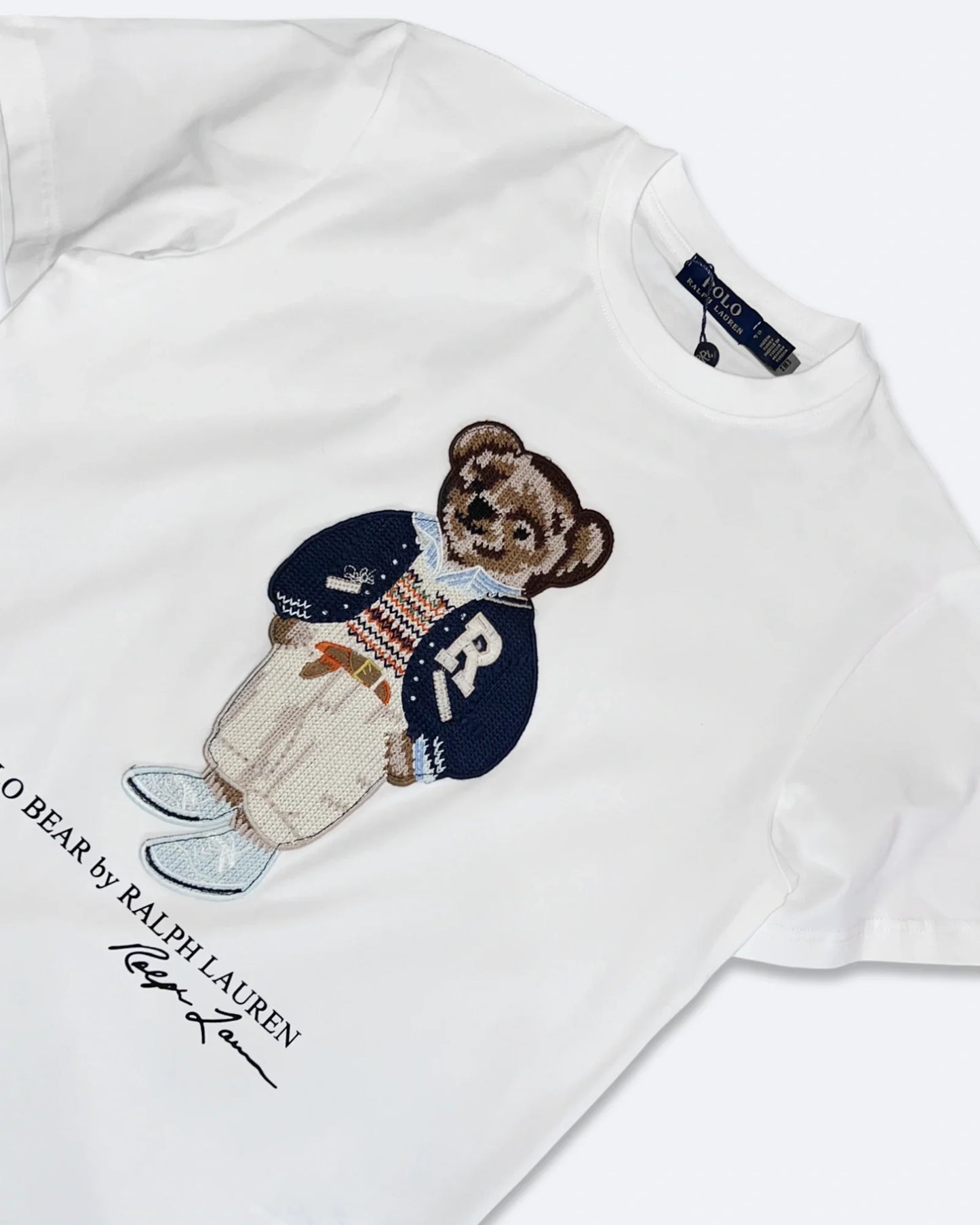 Ralph Lauren - College Polo Bear Embroidery T-Shirt - White
