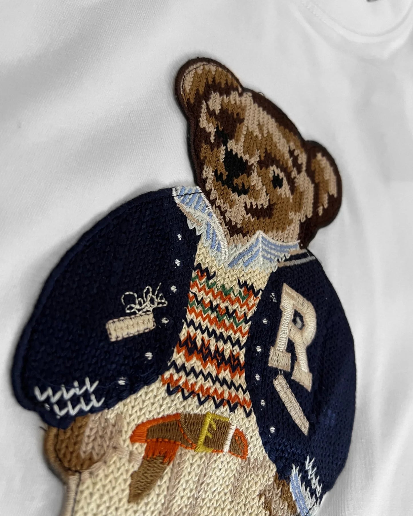 Ralph Lauren - College Polo Bear Embroidery T-Shirt - White