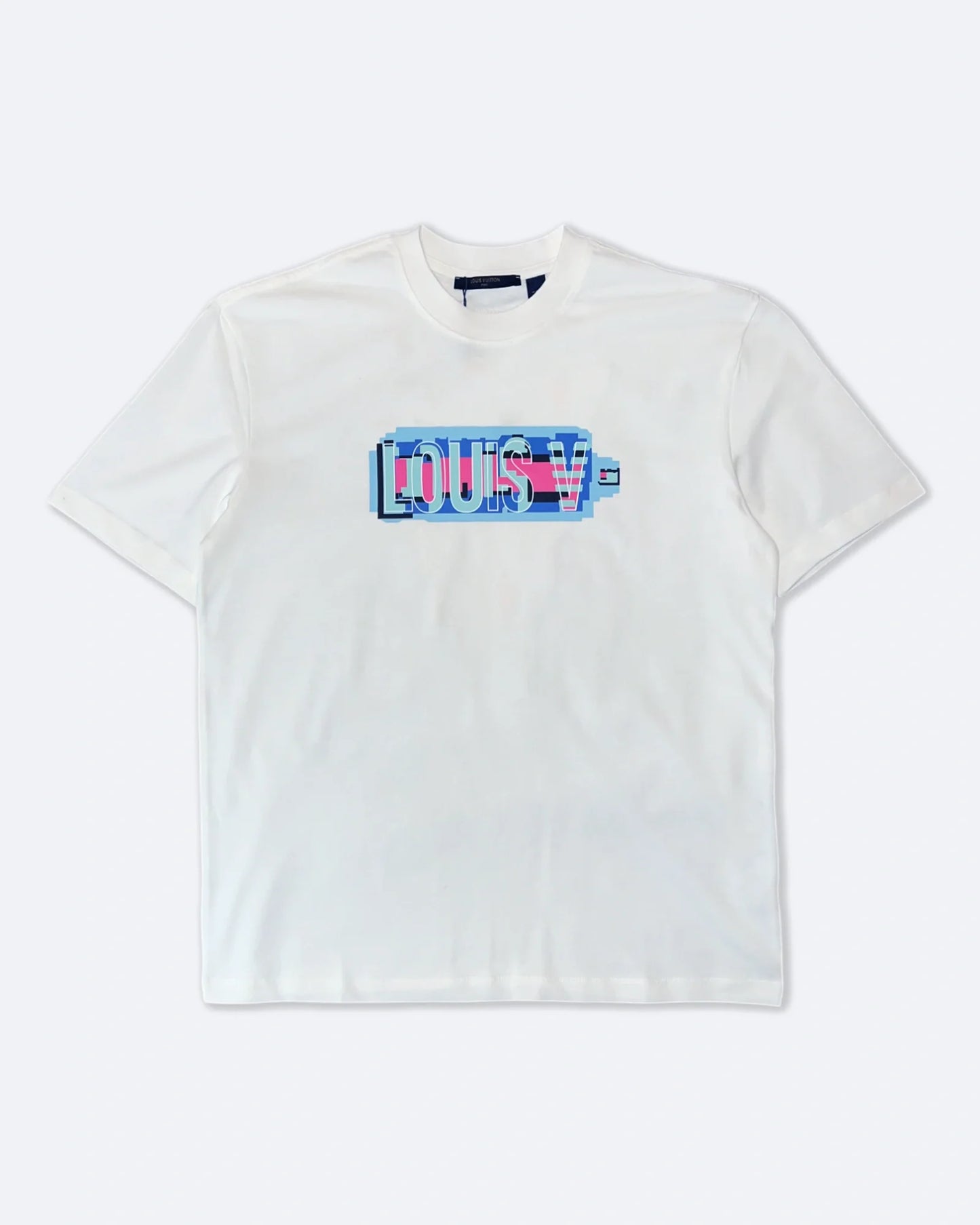 Louis Vuitton - Pixel V Logo T-Shirt - White