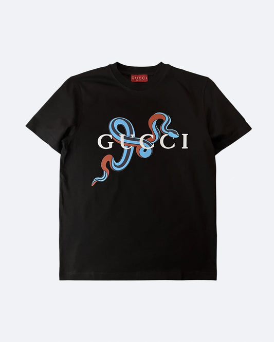 Gucci - Snake Logo T-Shirt - Black