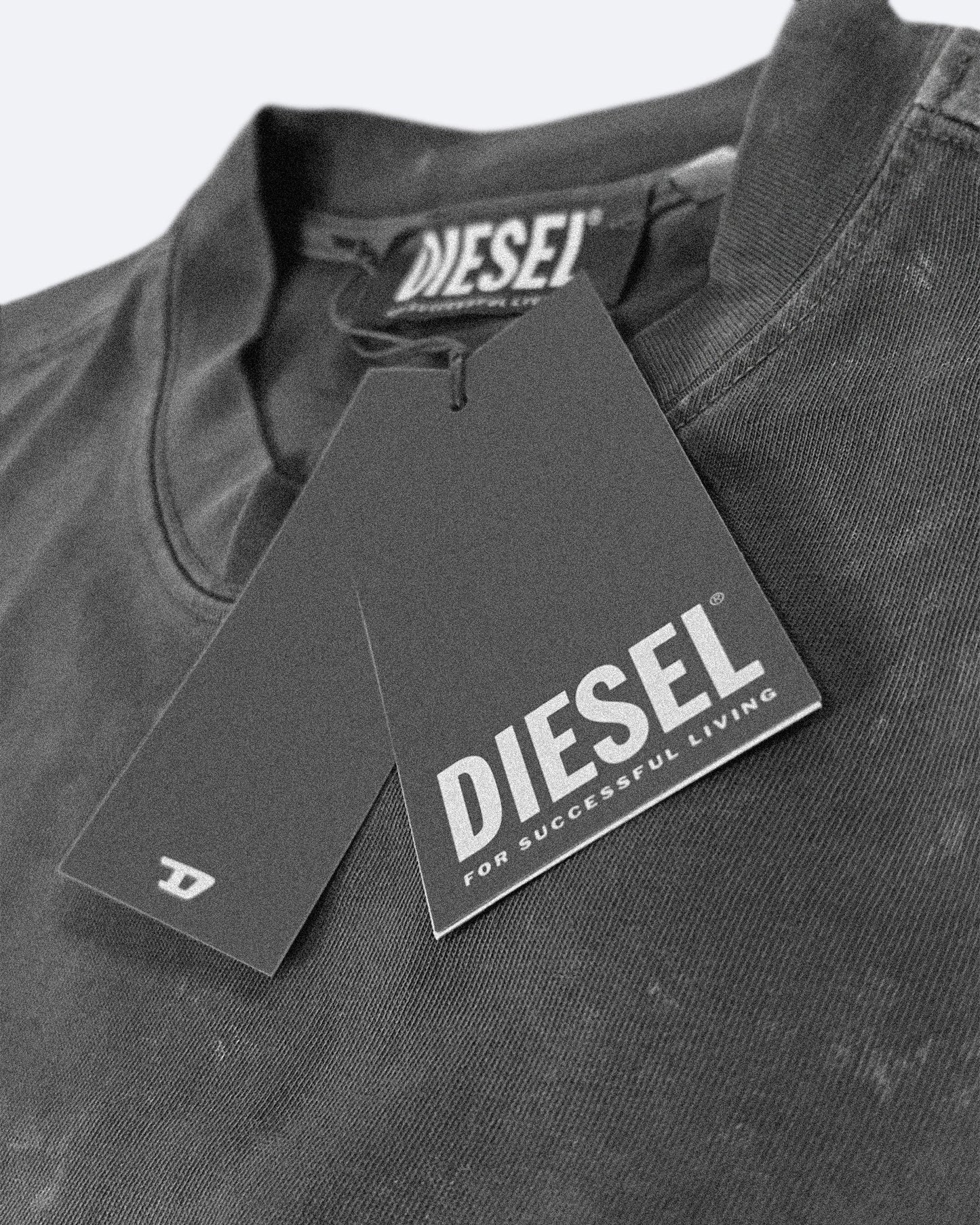 Diesel - Denim Logo T-Shirt - Blue