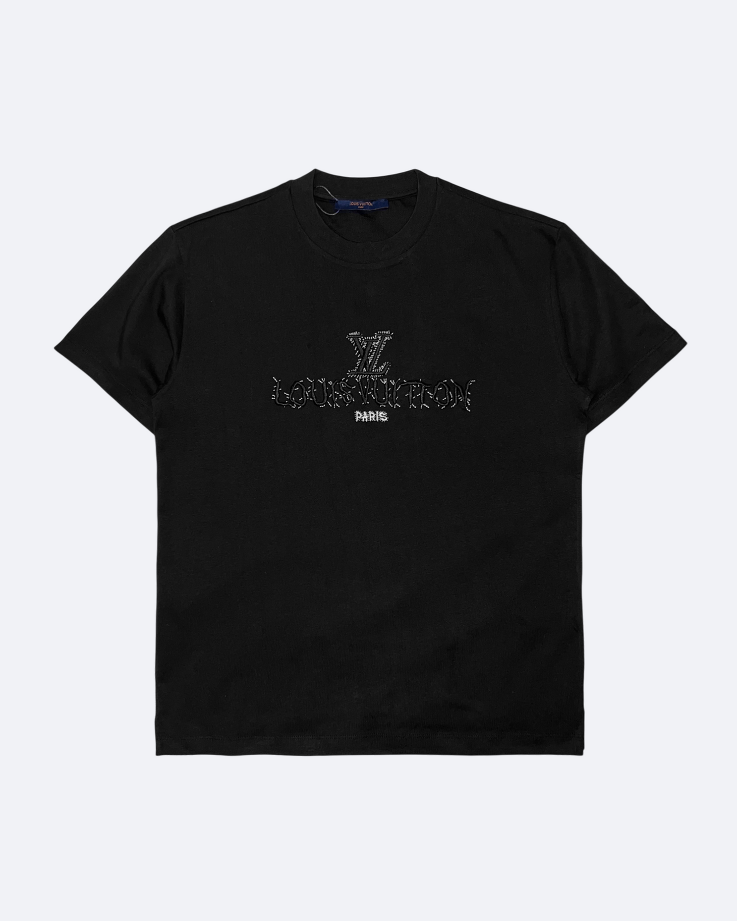 Louis Vuitton - LV Logo Stitched T-Shirt - Black