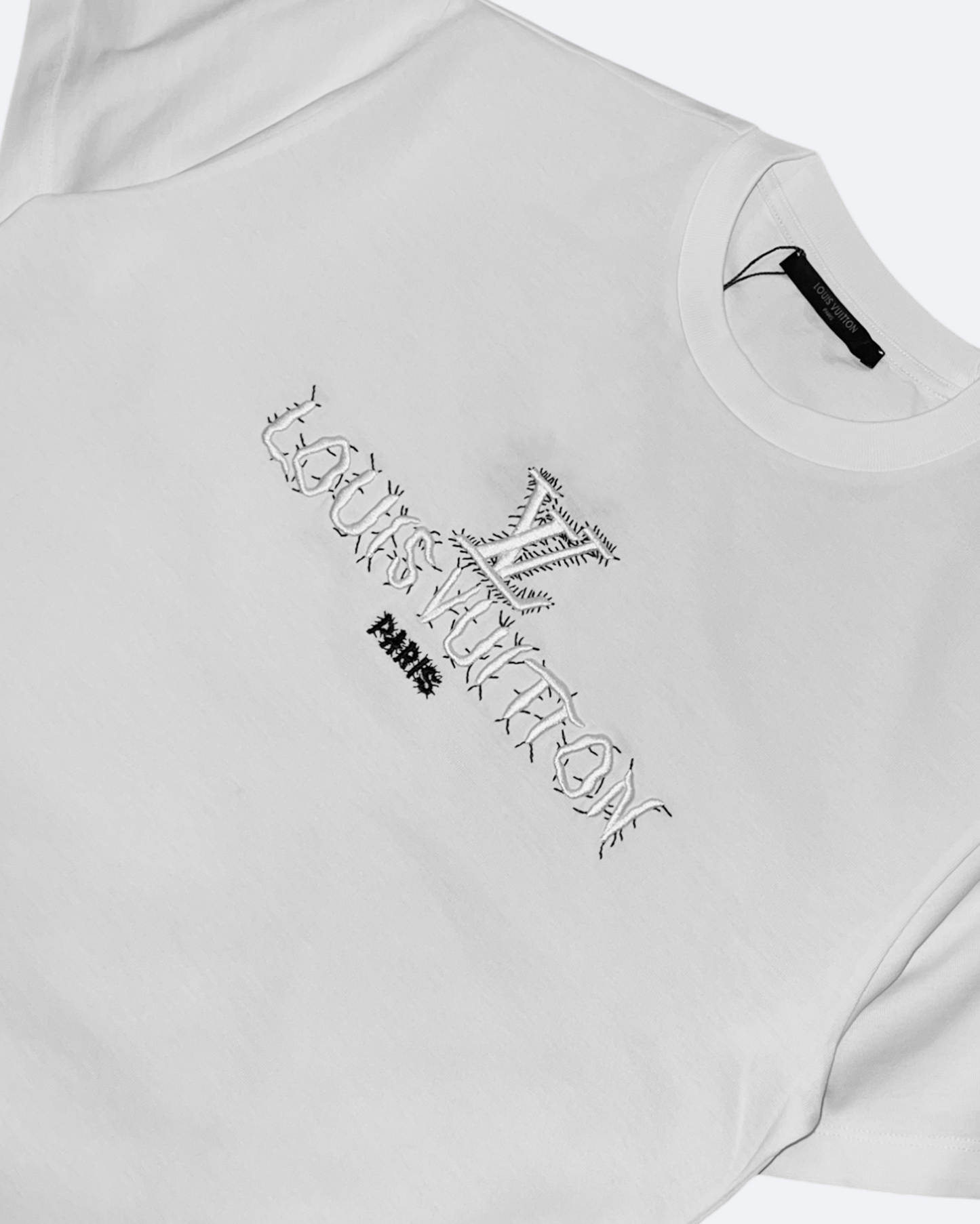 Louis Vuitton - LV Logo Stitched T-Shirt - White