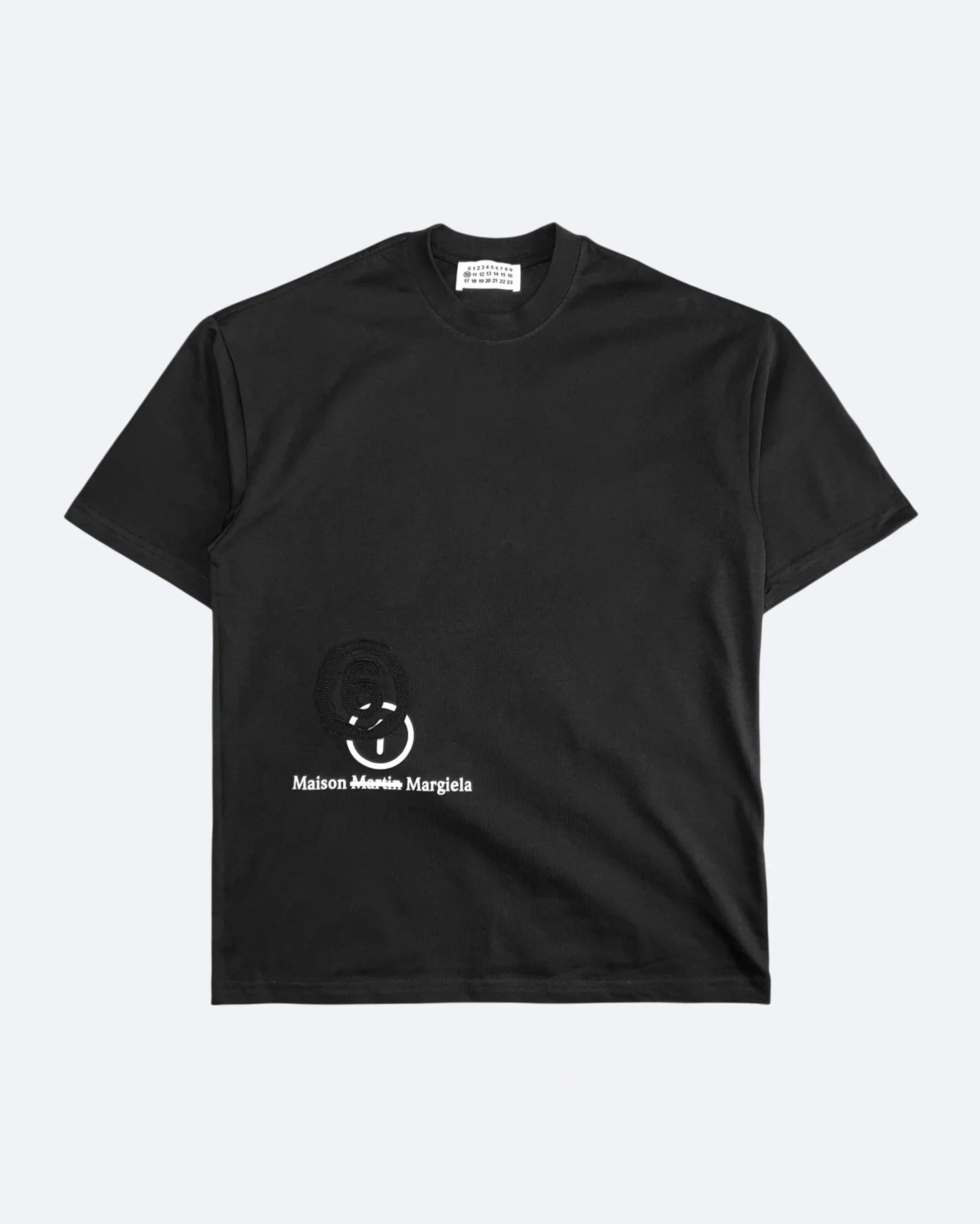 Maison Margiela - MM6 Numbers Motif T-Shirt - Black