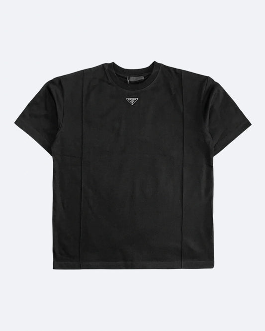 Prada - Logo Seamed T-Shirt - Black