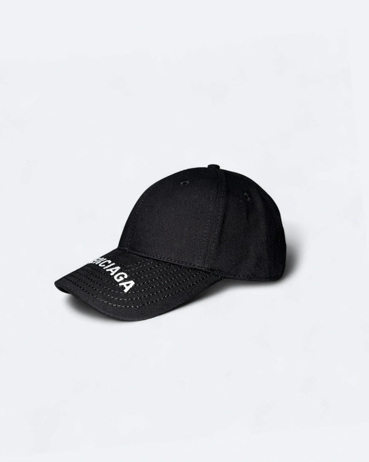 Balenciaga - Visor Logo Embroidery Cap - Black
