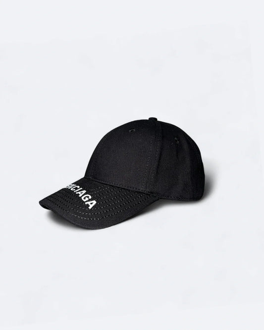 Balenciaga - Visor Logo Embroidery Cap - Black
