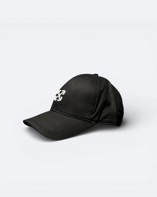 Off-White - Arrow Embroidery Logo Cap - Black