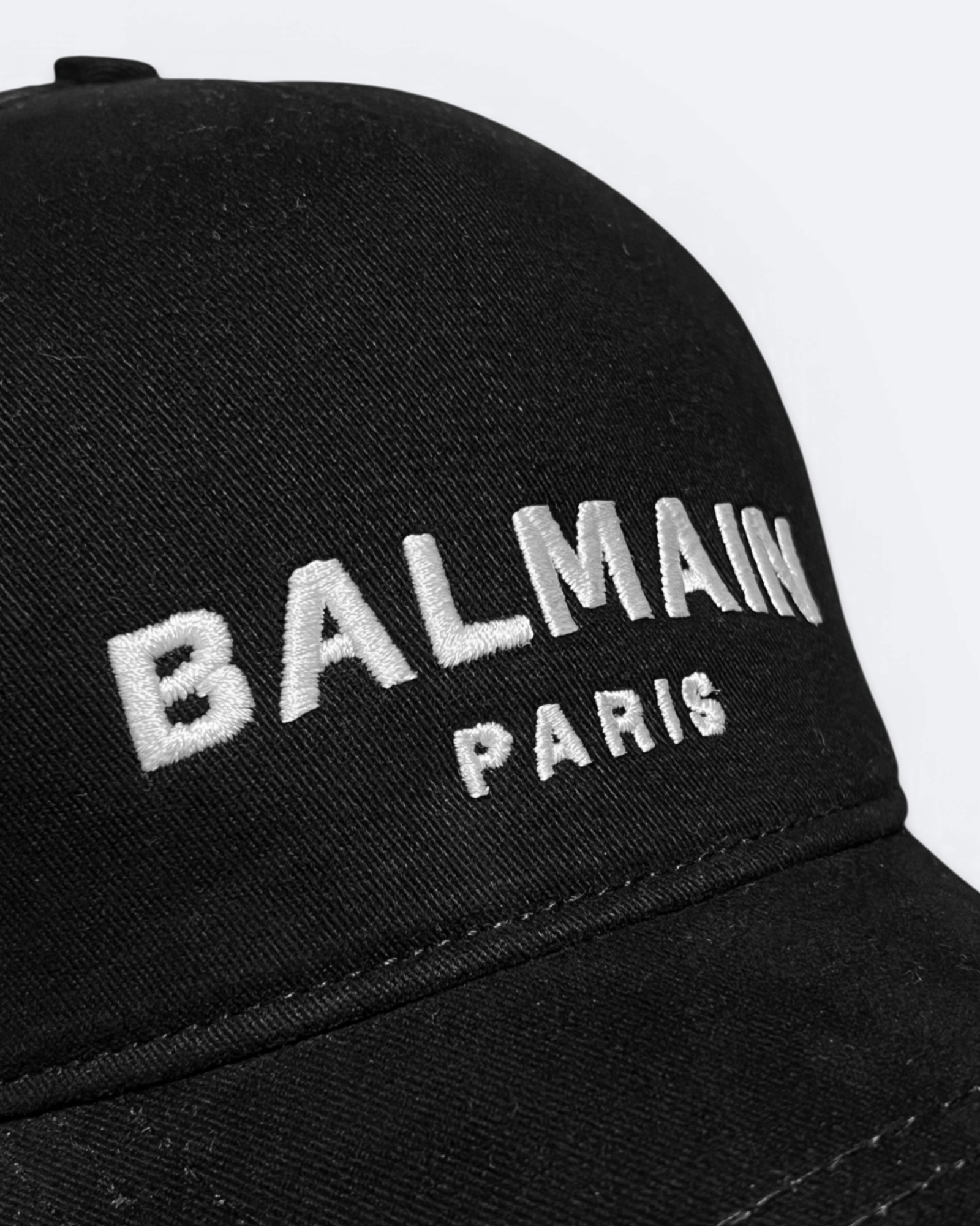 Balmain - Logo Embroidery Cap - Black