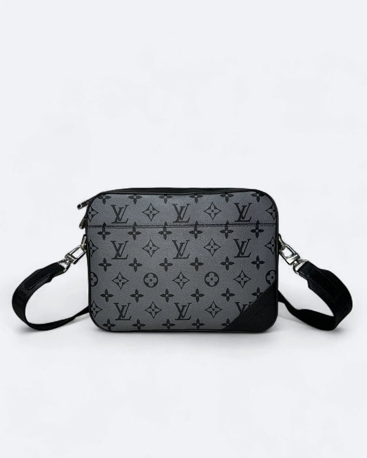 LVTN - Pattern Duo Messenger Bag - Gray